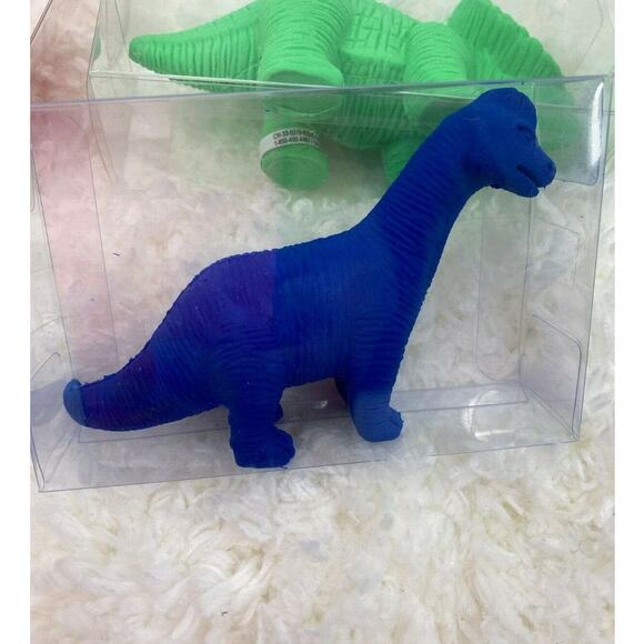 Dinosaur Erasers NEW In Boxes  Red Blue Green - Picture 3 of 5